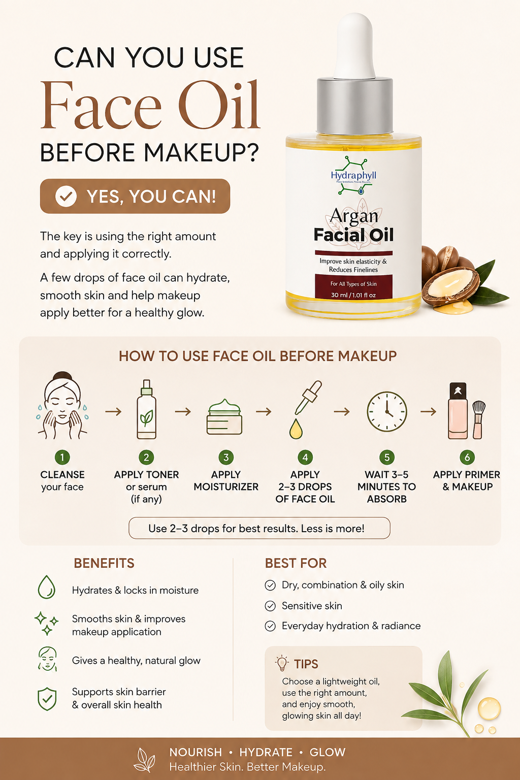 Can You Use Face Oil Before Makeup? Everything You Need to Know
