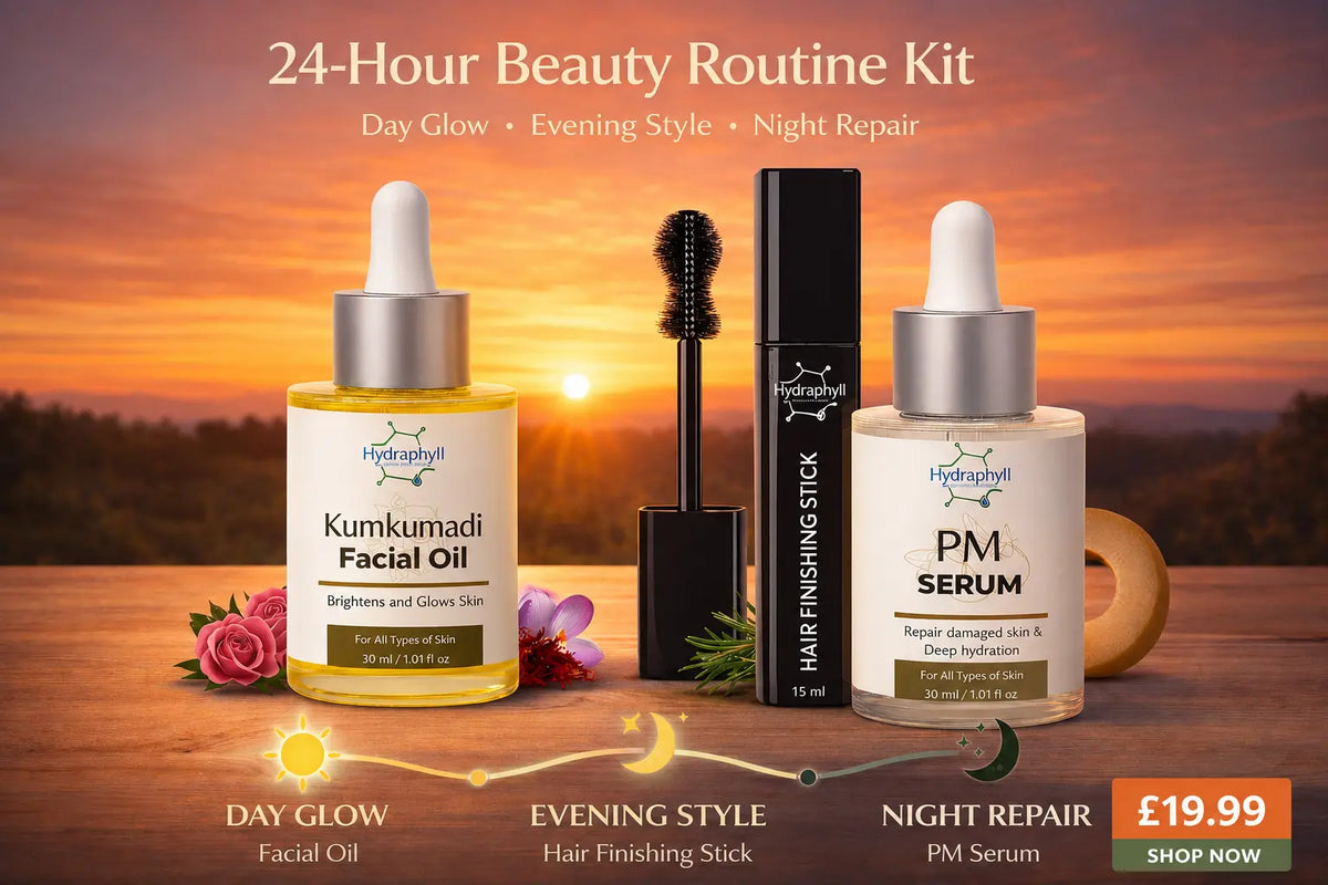 24-Hour Beauty Routine Kit – Glow, Style & Repair