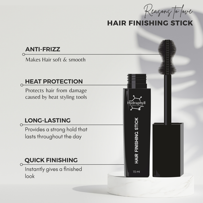 Hair Finishing Stick – Sleek, Strong Hold with Rosemary & 14 Herbal Blend (15ml)