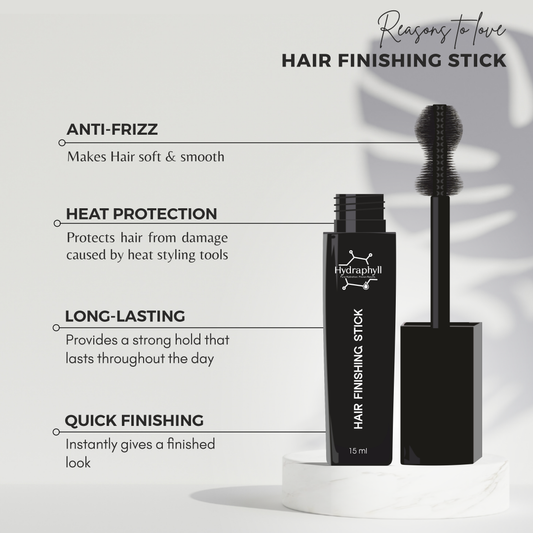 Hair Finishing Stick – Sleek, Strong Hold with Rosemary & 14 Herbal Blend (15ml)