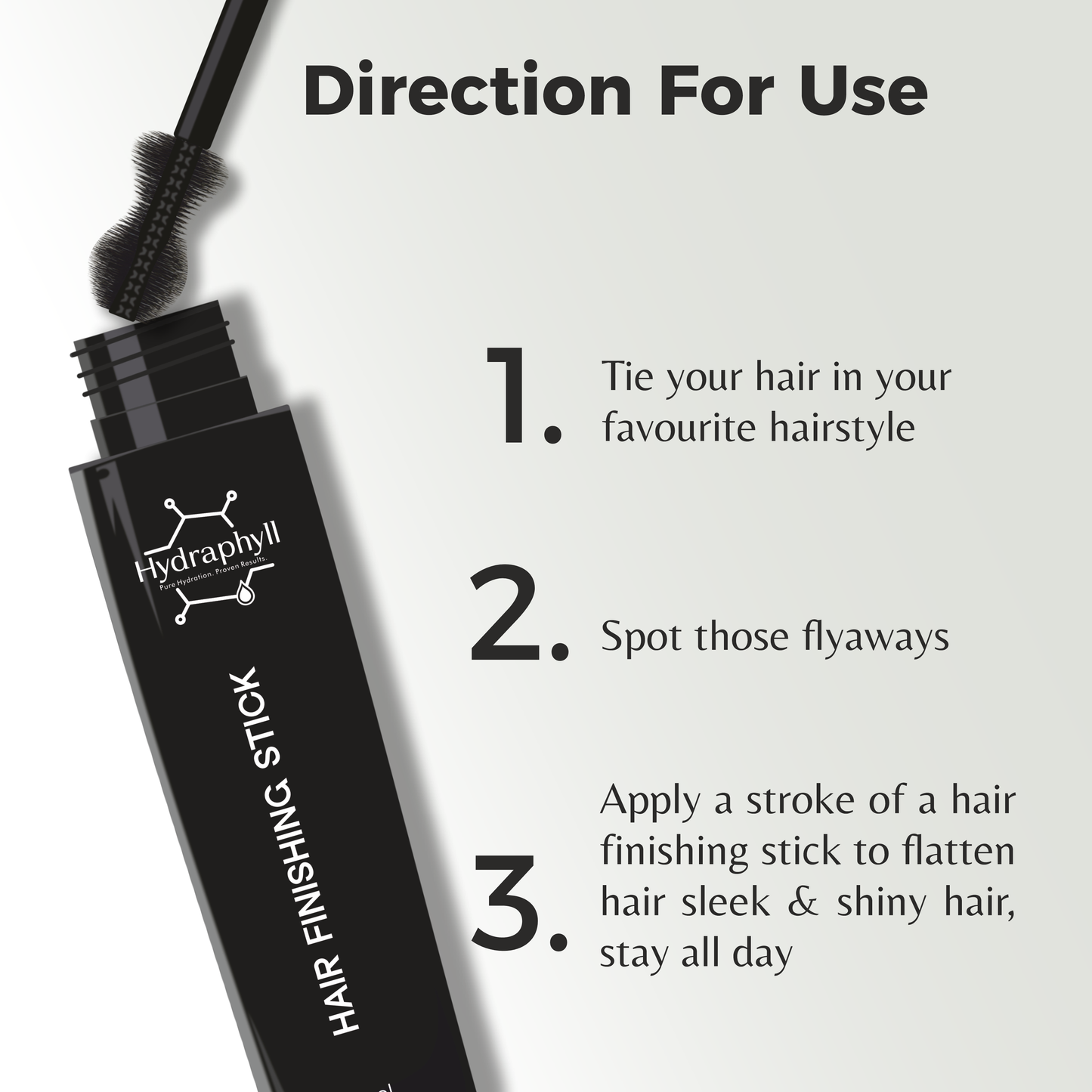 Hair Finishing Stick – Sleek, Strong Hold with Rosemary & 14 Herbal Blend (15ml)