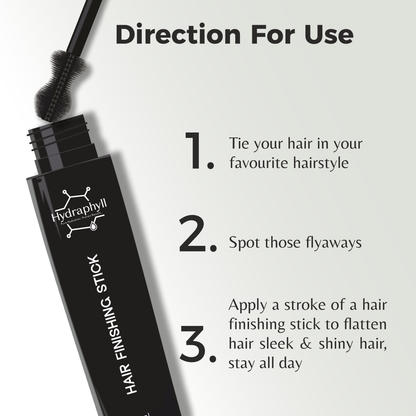 Hair Finishing Stick – Sleek, Strong Hold with Rosemary & 14 Herbal Blend (15ml)