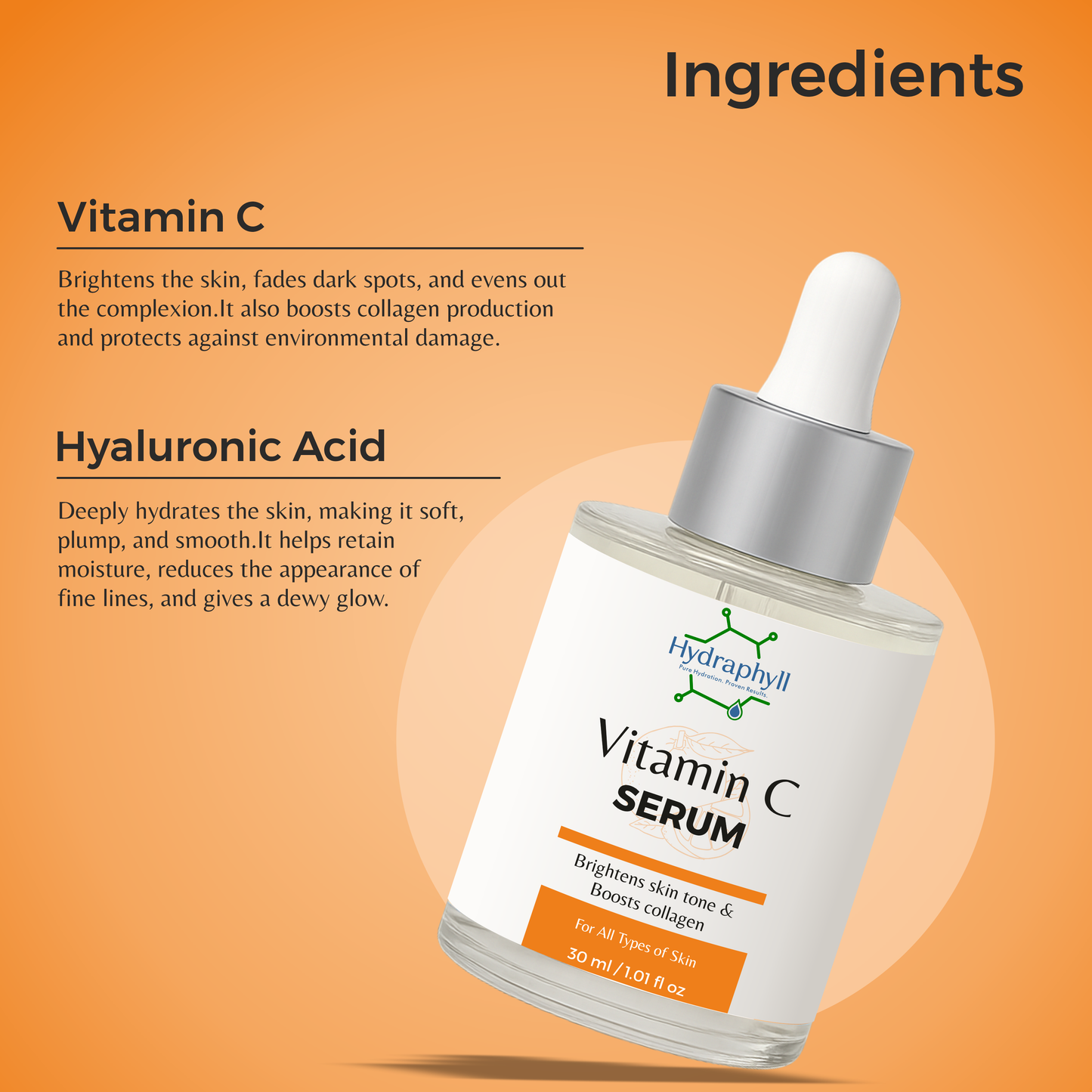 Vitamin C – Instant Glow for Brighter-Looking Skin (30ml )