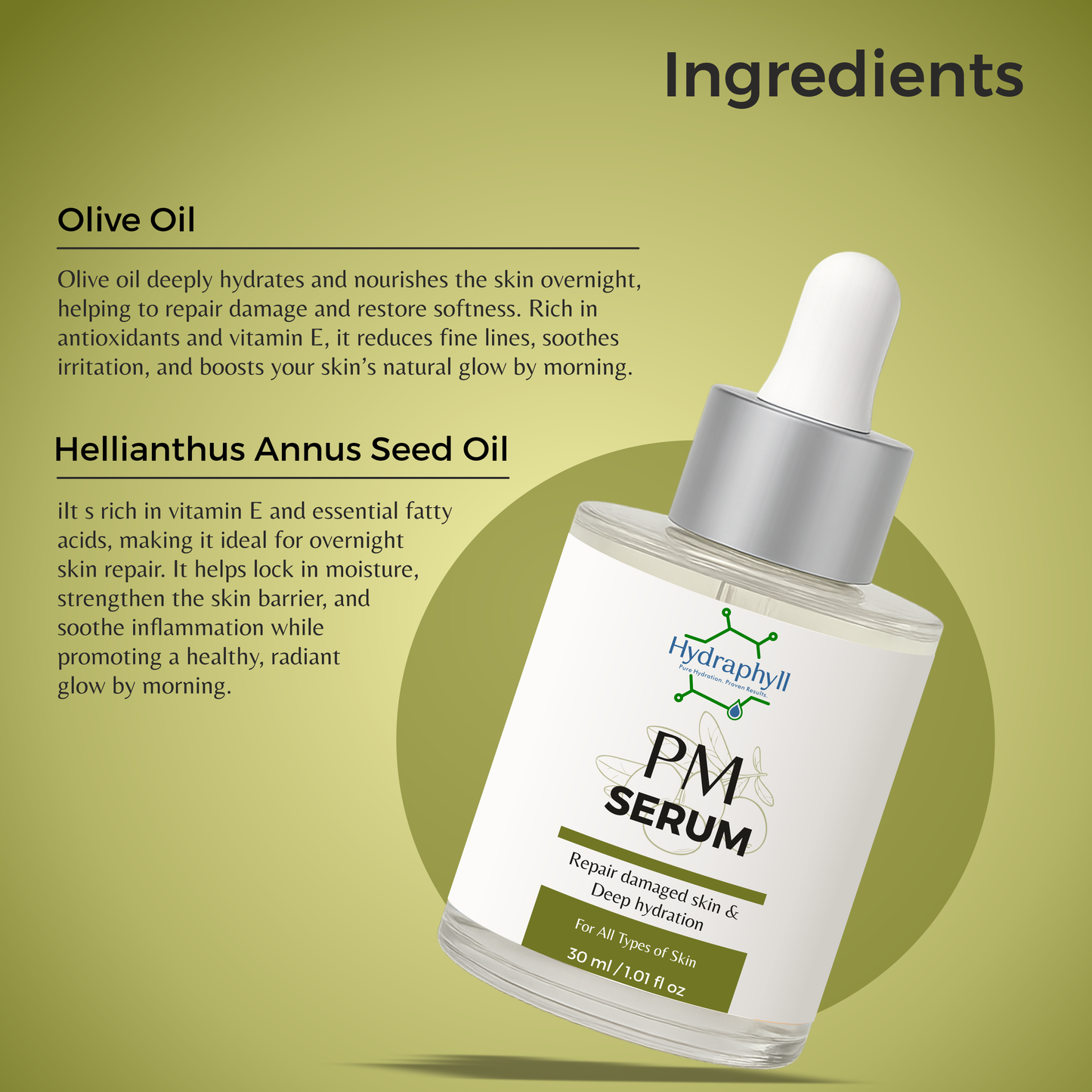 PM Serum – Advanced Damaged Skin Repair & Deep Hydration (30ml)